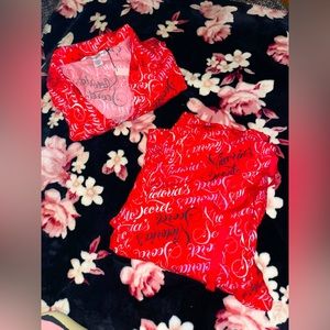Victorias Secret Red Logo PJ Set ❤️